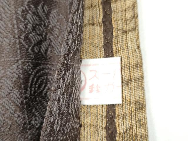 平和屋着物●両面 六通柄袋帯 いちご錦 菊 金糸 鈴乃屋扱い 正絹 逸品 CABJ4957hy