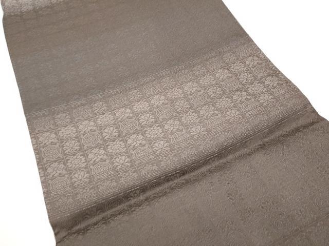 平和屋着物●両面 六通柄袋帯 いちご錦 菊 金糸 鈴乃屋扱い 正絹 逸品 CABJ4957hy