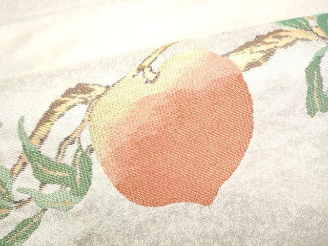 平和屋着物●太鼓柄袋帯 作家物 名陶仙果文 金糸 共箱付き 正絹 逸品 CABJ4986hy