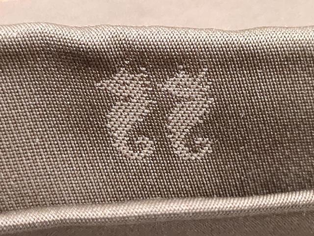 平和屋着物●名物裂一筋 西陣・あらいそ謹製 全通柄袋帯 段鶏頭 金糸 証紙・紙箱付き 正絹 逸品 CABJ4995hy