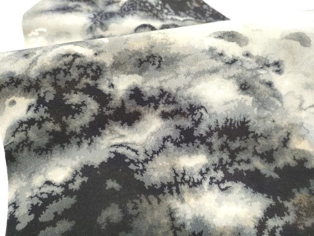 平和屋着物●全通柄 九寸名古屋帯 樹林文 金彩 正絹 逸品 CABJ5028hy