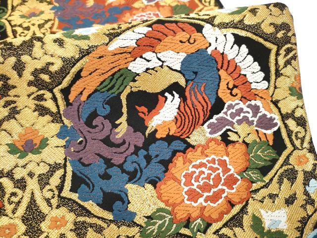 平和屋着物●六通柄袋帯 唐織 草木染 明五彩隋唐錦 金糸 正絹 逸品 CABJ5055hy