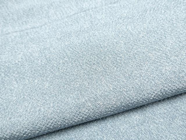 平和屋着物●江戸小紋 作家物 鮫小紋柄 鬼しぼ縮緬 銀座おゝぎ屋扱い 正絹 逸品 CABJ5106hy