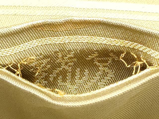 平和屋着物●織物一筋名門 織悦 全通柄 本袋帯 草花丸文 金銀糸 正絹 逸品 CABJ5148hy