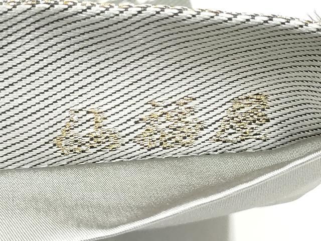 平和屋着物●「美しいキモノ」お馴染みのメーカー となみ織物 仙福屋宗介 六通柄袋帯 綾 幾何学文様 金糸 正絹 逸品 CABJ5150hy