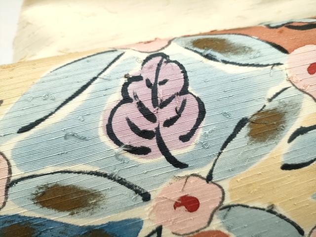 平和屋着物●九寸名古屋帯 作家物 髭紬 辻が花 正絹 逸品 CABJ5170hy