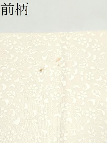 平和屋着物●塩瀬 九寸名古屋帯 刺繍 枝花文 金彩 正絹 逸品 CABJ5174hy