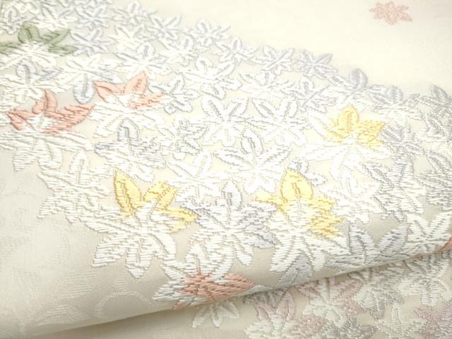 平和屋着物●六通柄袋帯 唐織 歓喜紀翔深紅譜 プラチナ本金 正絹 逸品 CABJ5180hy
