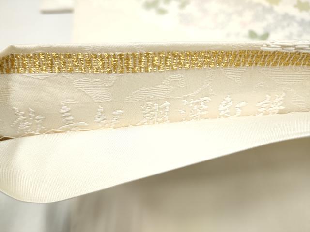 平和屋着物●六通柄袋帯 唐織 歓喜紀翔深紅譜 プラチナ本金 正絹 逸品 CABJ5180hy
