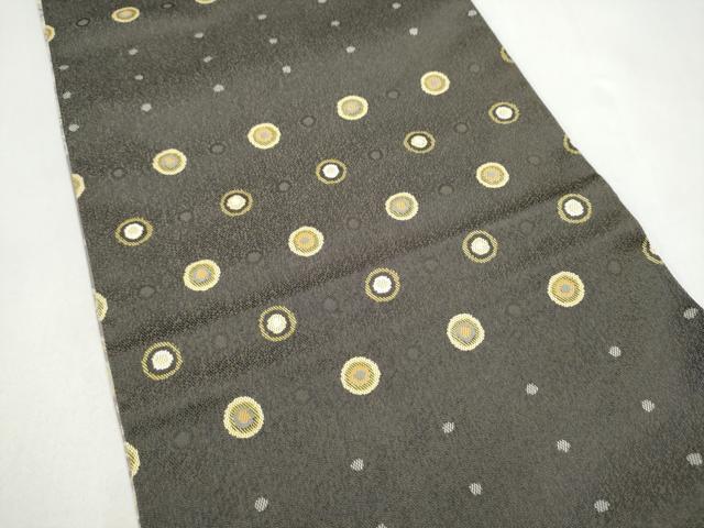平和屋着物●両面 全通柄袋帯 経錦 道長唐花華文 金糸 正絹 逸品 CABJ5185hy