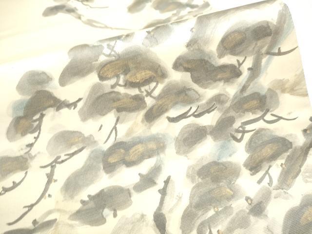 平和屋着物●京友禅作家 山科春宣 六通柄袋帯 枝松文 金彩 正絹 逸品 CABJ5197hy