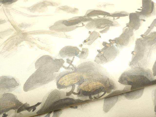 平和屋着物●京友禅作家 山科春宣 六通柄袋帯 枝松文 金彩 正絹 逸品 CABJ5197hy