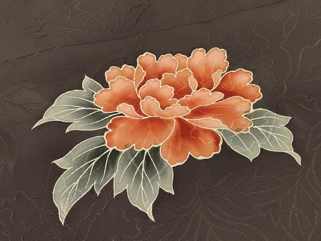 平和屋着物#羽織 牡丹 正絹 逸品 CABJ5204in
