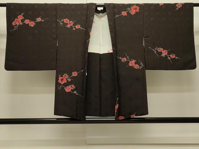 平和屋着物#羽織 枝梅文 正絹 逸品 CABJ5206in