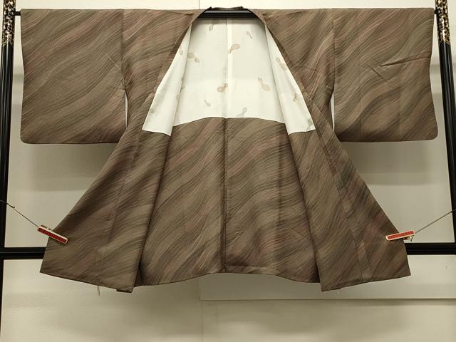 平和屋着物#道行コート 流線文 正絹 逸品 CABJ5210in