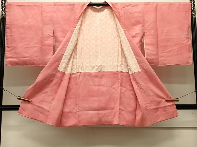平和屋着物#道行コート こけし地紋 暈し染め ロング丈 正絹 逸品 未使用 CABJ5230in