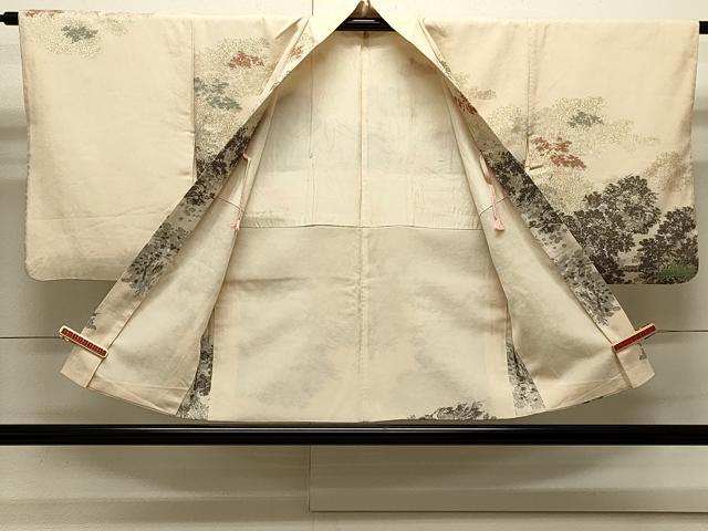 平和屋着物#羽織 寿光織 草花文 金糸 正絹 逸品 CABJ5242in