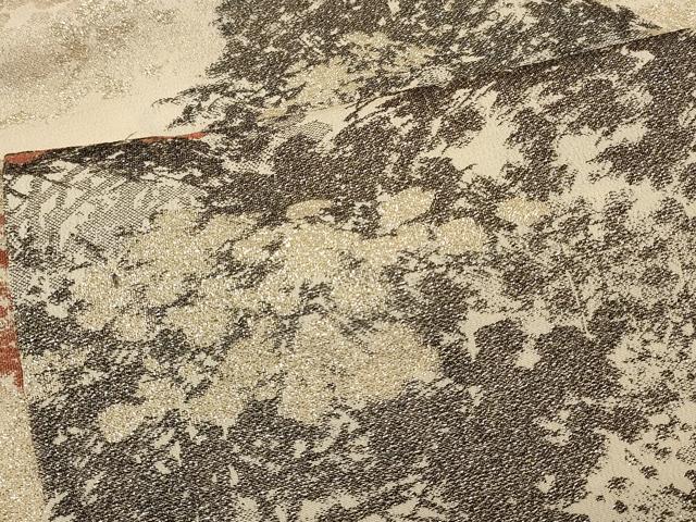 平和屋着物#羽織 寿光織 草花文 金糸 正絹 逸品 CABJ5242in