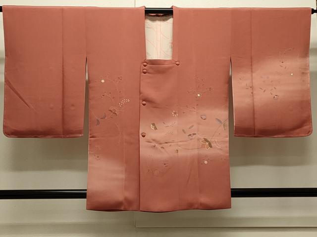 平和屋着物#道行コート 更紗花文 暈し染め 正絹 逸品 CABJ5243in