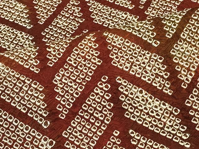 平和屋着物#羽織 総絞り 幾何学文様 正絹 逸品 未使用 CABJ5253in