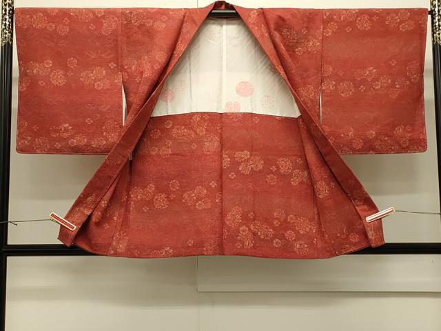 平和屋着物#羽織 地紋起こし 草花文 金彩 正絹 逸品 CABJ5279in