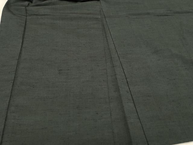 平和屋着物#男性 長羽織 紬地 虫襖色 羽裏:虎・龍 キングサイズ 正絹 逸品 CABJ5280in