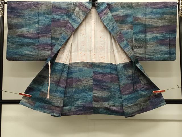 平和屋着物#道中着 作家物 霞文 暈し染め 金彩 正絹 逸品 CABJ5303in