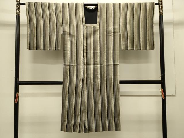 平和屋着物#道行コート 縞 ロング丈 洗える着物 CABJ5304in
