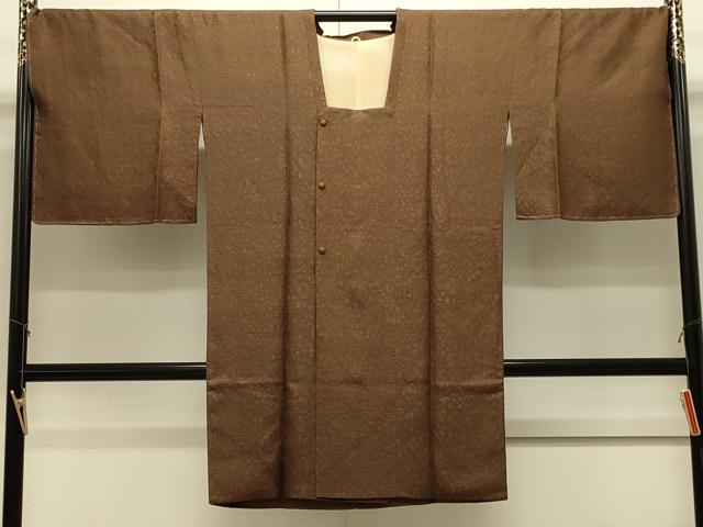 平和屋着物#道行コート 草花地紋 ロング丈 正絹 逸品 未使用 CABJ5312in