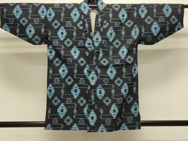 平和屋着物#羽織 久留米絣 単衣 幾何学文様 綿 逸品 CABJ5321in