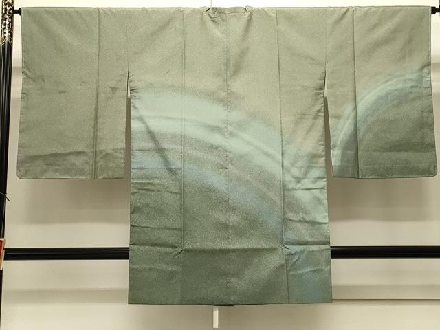 平和屋着物#本場染大島紬 道行コート 霞文 暈し染め ロング丈 正絹 逸品 未使用 CABJ5327in