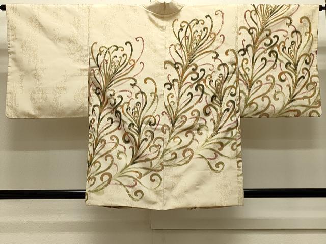 平和屋着物#羽織 寿光織 唐草文 金糸 正絹 逸品 CABJ5328in