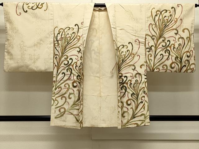 平和屋着物#羽織 寿光織 唐草文 金糸 正絹 逸品 CABJ5328in