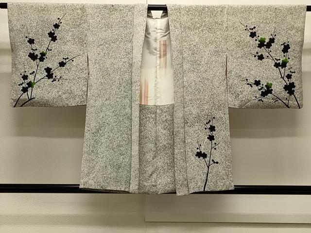 平和屋着物#羽織 枝梅文 たたき染め 金糸 正絹 逸品 CABJ5345in