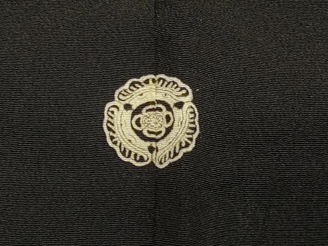 平和屋着物#羽織 寿光織 枝橘文 黒地 金銀糸 正絹 逸品 CABJ5364in
