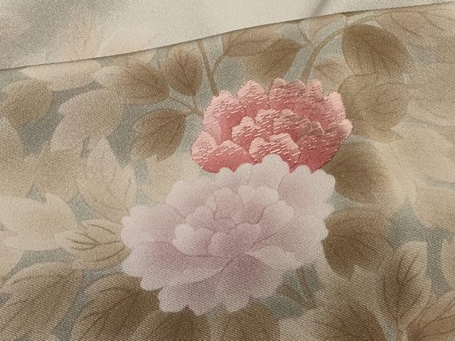 平和屋着物#道行コート 刺繍 草花文 正絹 逸品 未使用 CABJ5375in