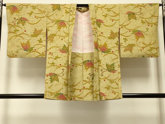 平和屋着物#羽織 ろうけつ染め 舞蝶雪芝文 正絹 逸品 CABJ5386in