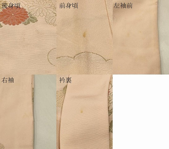 平和屋着物#羽織 寿光織 雲重ね菊文 金糸 正絹 逸品 CABJ5392in