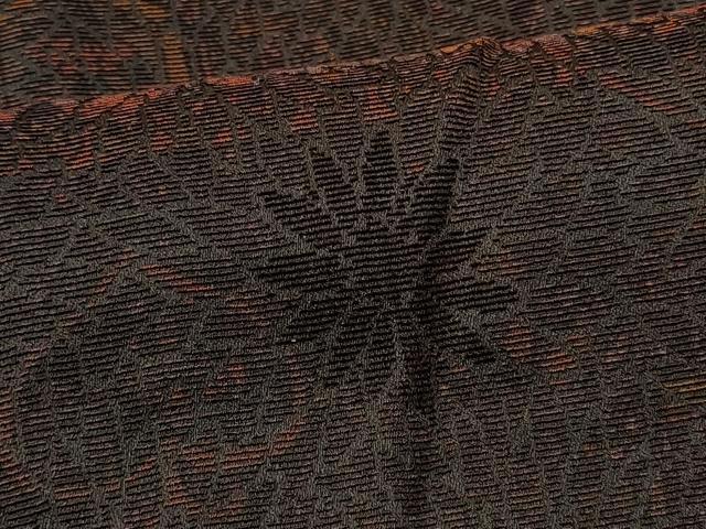 平和屋着物#道行コート 輪奈ビロード 洋花文 ロング丈 正絹 逸品 CABJ5416in