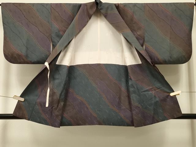 平和屋着物#道中着 流線文 正絹 逸品 CABJ5419in