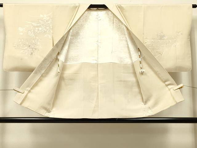 平和屋着物#羽織 寿光織 草花文 金銀糸 正絹 逸品 CABJ5424in
