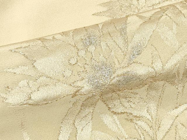 平和屋着物#羽織 寿光織 草花文 金銀糸 正絹 逸品 CABJ5424in