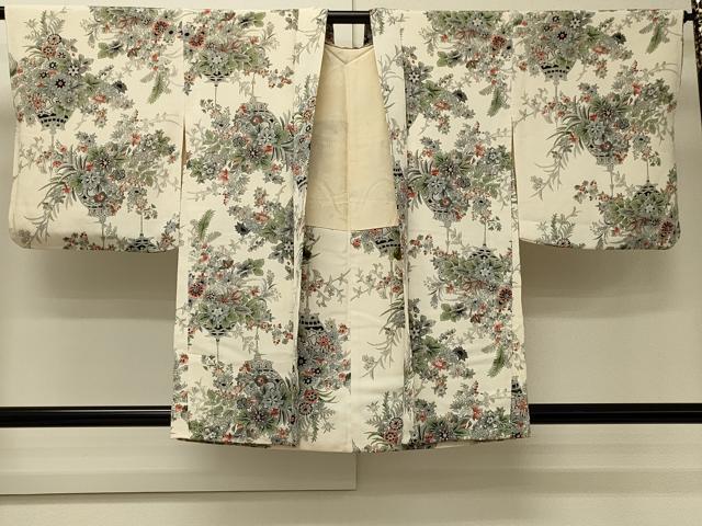平和屋着物#羽織 草花文 正絹 逸品 CABJ5448in