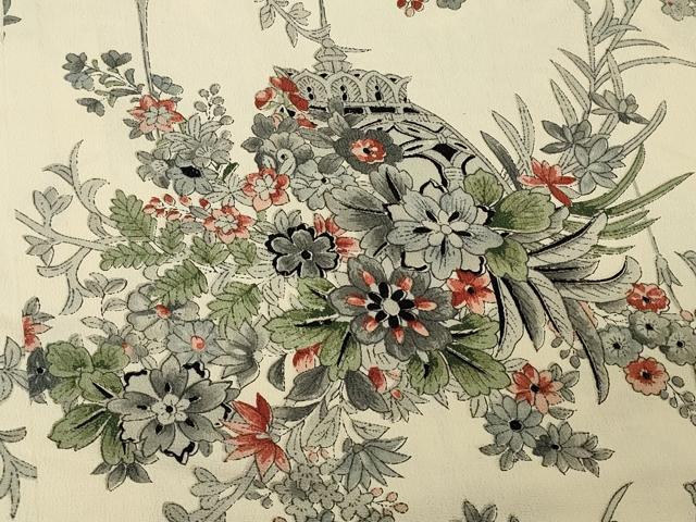 平和屋着物#羽織 草花文 正絹 逸品 CABJ5448in