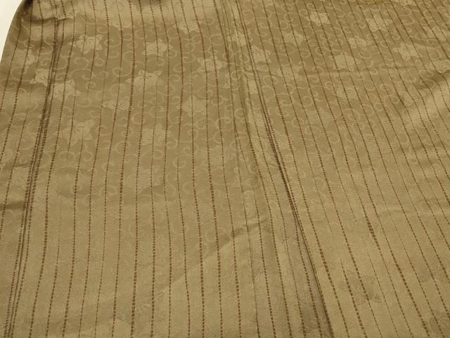 平和屋着物#羽織 縞 花唐草地紋 正絹 逸品 CABJ5449in