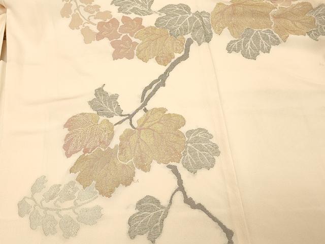 平和屋着物#羽織 寿光織 枝葉文 金銀糸 正絹 逸品 CABJ5461in