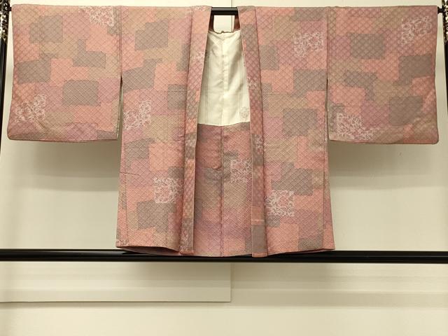 平和屋着物#羽織 色紙重ね草花文 正絹 逸品 CABJ5464in