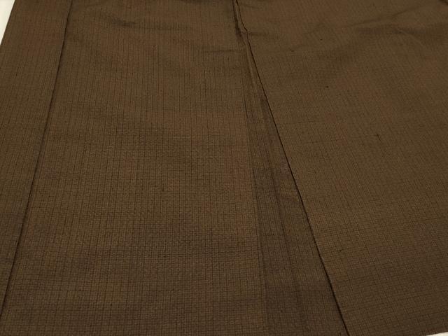 平和屋着物#男性 長羽織 紬地 格子 正絹 逸品 CABJ5487in