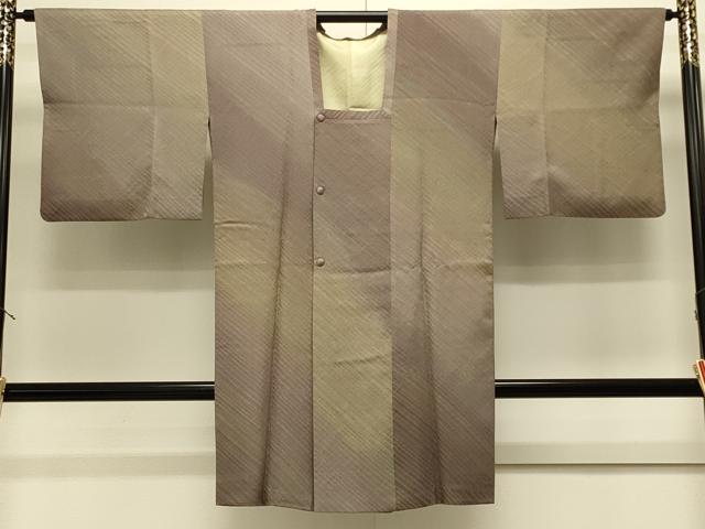 平和屋着物#道行コート 斜線文 暈し染め 高島屋扱い ロング丈 正絹 逸品 CABJ5492in