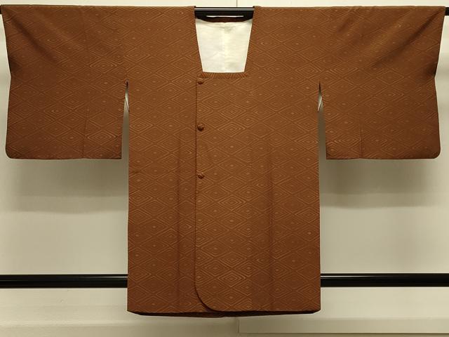 平和屋着物#道行コート ろうけつ染め 菱文 正絹 逸品 CABJ5543in